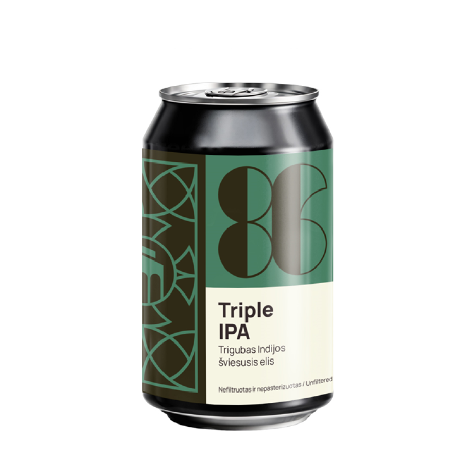 Alus Sakiškės Brewery TRIPLE IPA (0,33 l skard.) Alus Sakiškės Brewery TRIPLE IPA (0,33 l skard.)