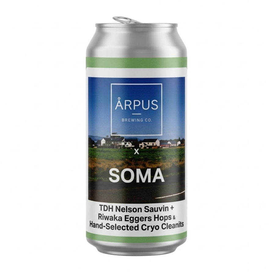 Alus Ārpus X SOMA TDH (Nelson Sauvin X Riwaka Eggers Hops X Hand-Selected Cryo Citra) IPA, 0,44 l skard. 
