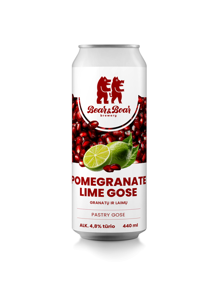 Alus Bear & Boar POMEGRANATE  LIME GOSE (0,44 l skard.)