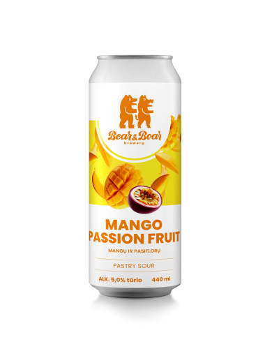 Alus Bear & Boar MANGO & PASSION FRUIT SOUR ALE (0,44 l skard.)
