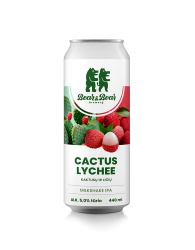 Alus Bear & Boar CACTUS LYCHEE (0,44 l skard.)