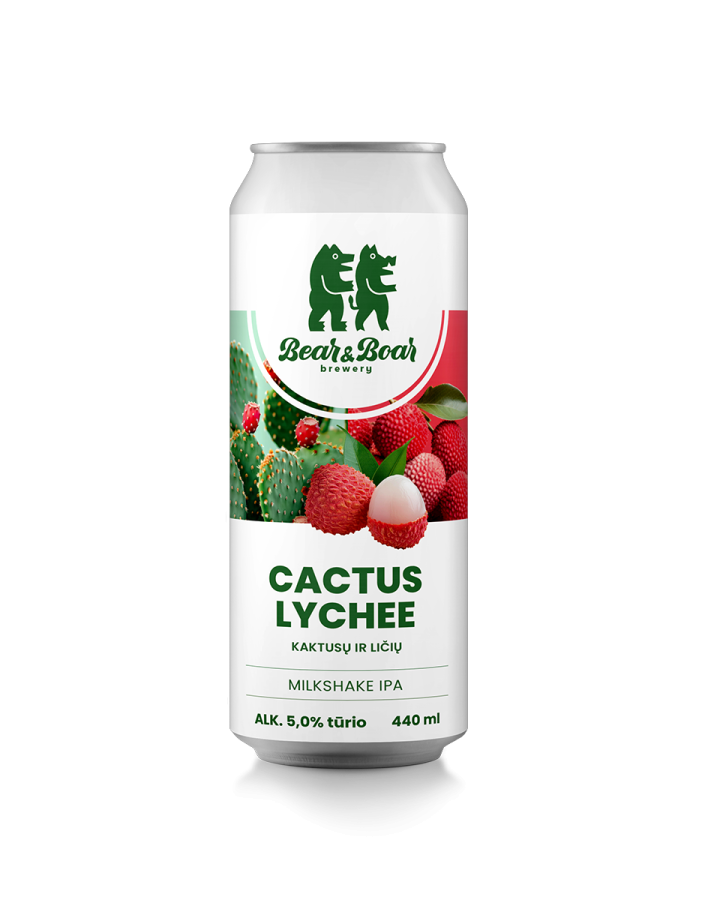 Alus Bear & Boar CACTUS LYCHEE (0,44 l skard.)