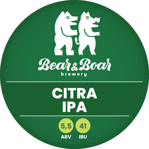 Alus Bear & Boar CITRA IPA (1l PET but.)