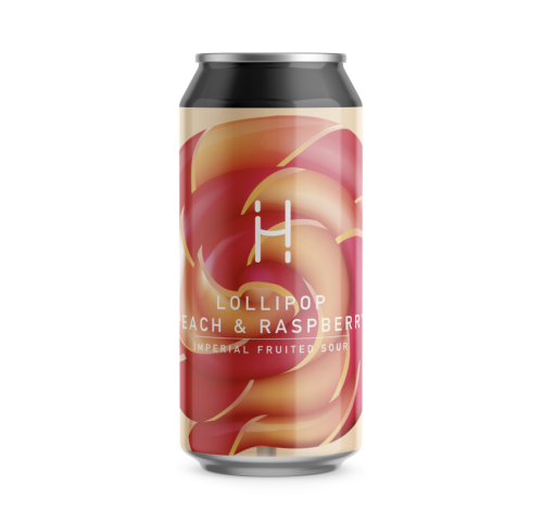 Alus Hopalaa LOLLIPOP PEACH & RASPBERRY (0,44 l skard.)