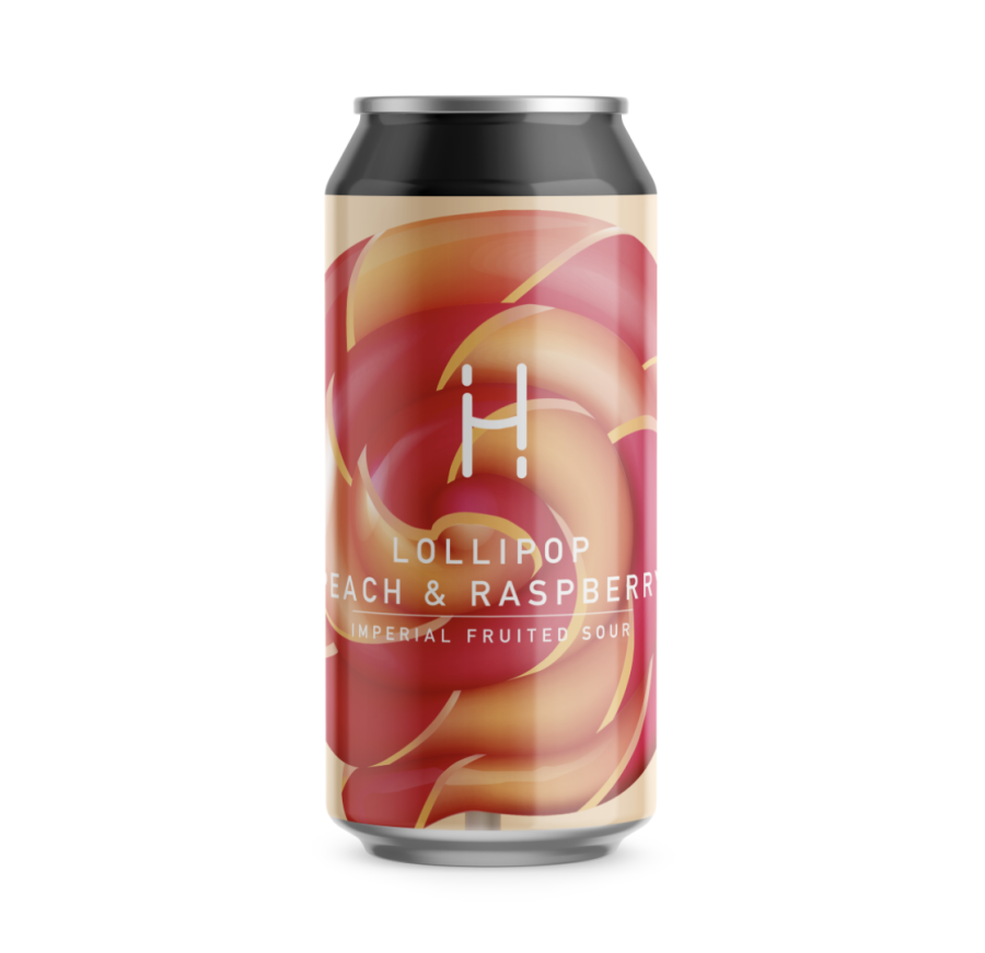 Alus Hopalaa LOLLIPOP PEACH & RASPBERRY (0,44 l skard.)