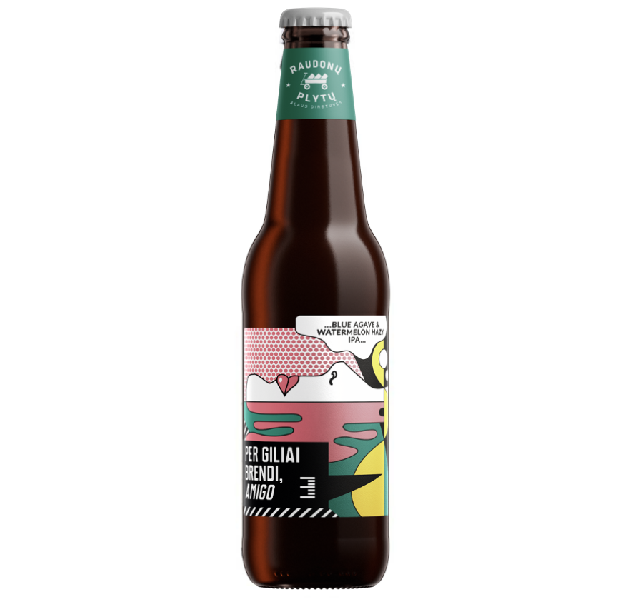 Alus Raudonų plytų PER GILIAI BRENDI, AMIGO (0,33 l but.)