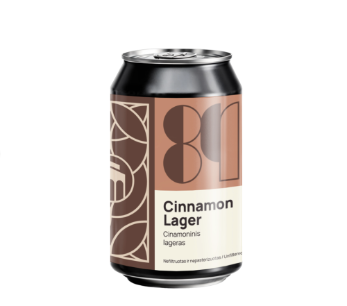 Alus Sakiškės Brewery CINNAMON LAGER (0,33 l skard.)