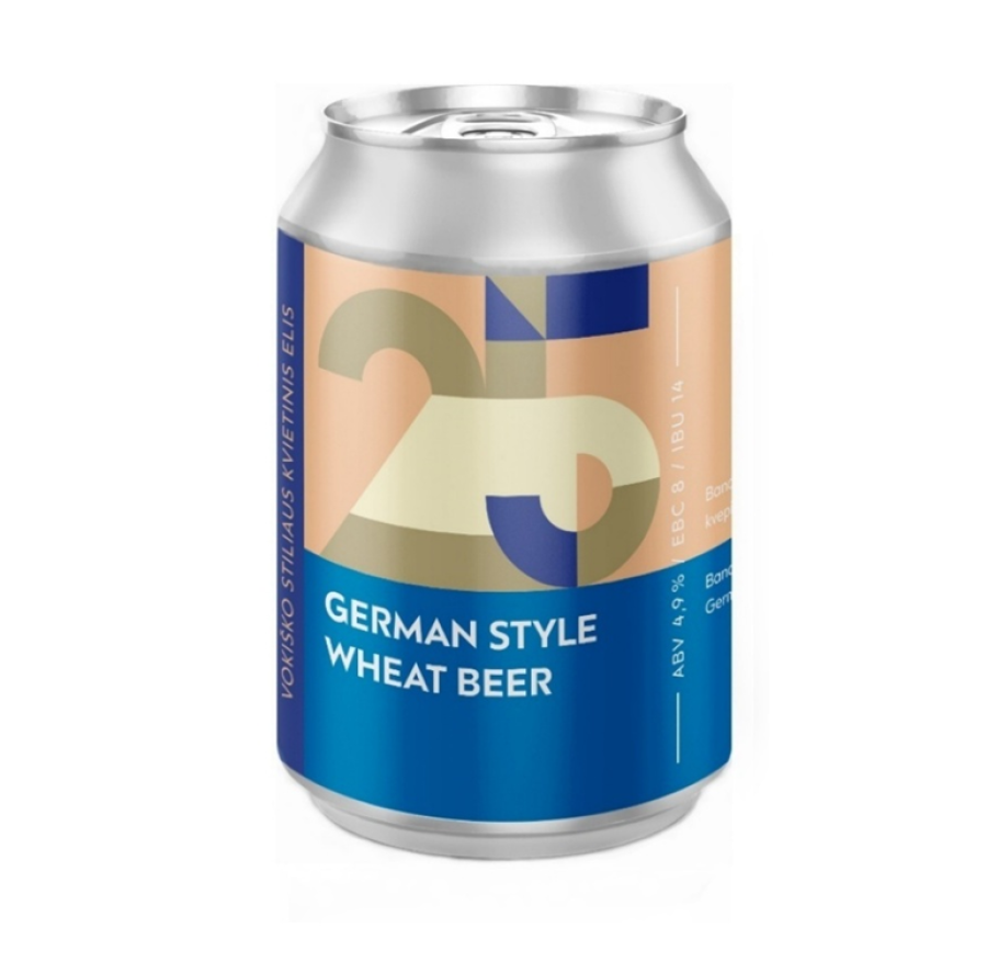 Alus Sakiškės Brewery GERMAN STYLE WHEAT ALE (0,33 l skard.) 