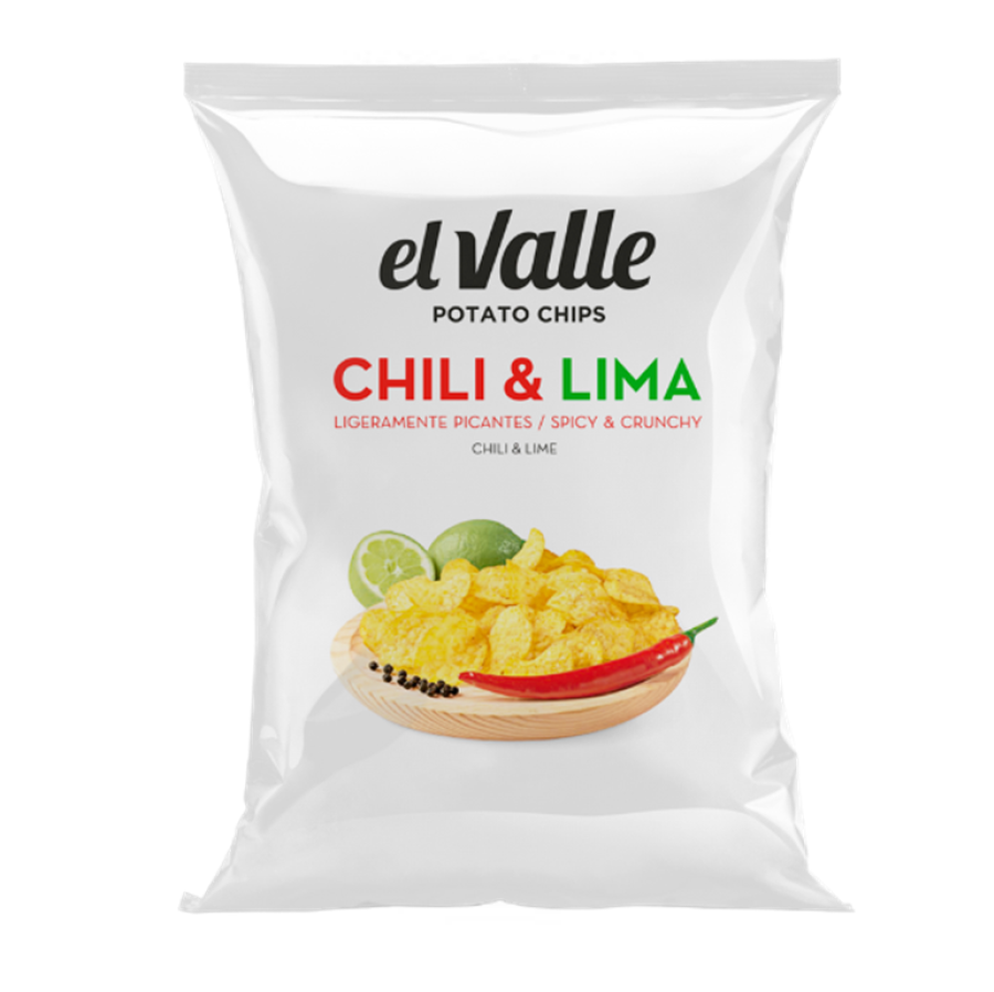 Bulvių traškučiai El Valle CHILLI LIME (150g)