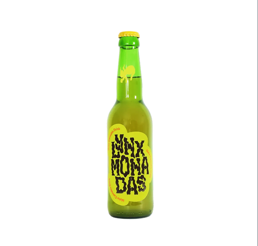 Gazuotas gėrimas su kanapių žiedais Lynxmonadas "Yerba-Mate", 0,33 l. but. 