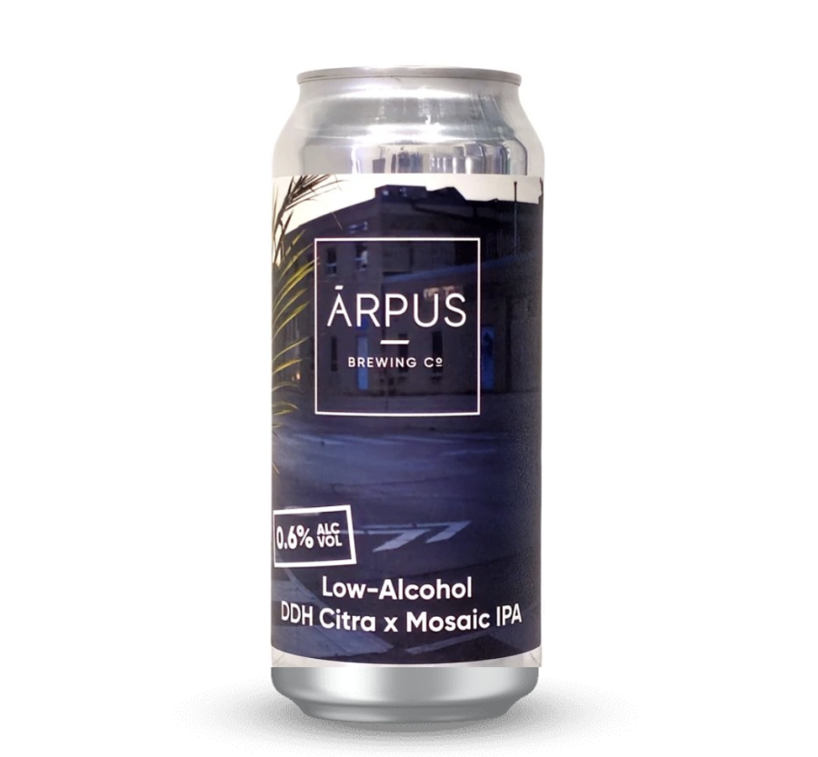 Nealkoholinis Alus Arpus Low-Alcohol DDH CItra x Mosaic IPA, 0,44 l skard.