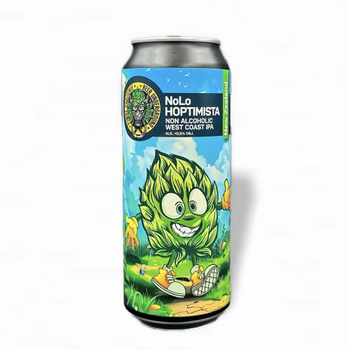 Nealkoholinis alus Piwne Podziemie &  Beer Underground NoLo- HOPTIMISTA  (0,5 l but.)