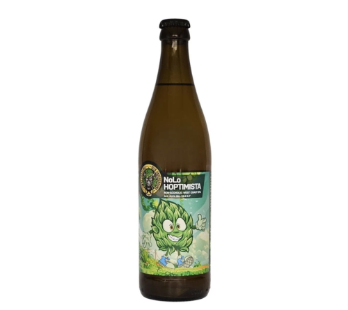 Nealkoholinis alus Piwne Podziemie &  Beer Underground NoLo- HOPTIMISTA  (0,5 l but.)