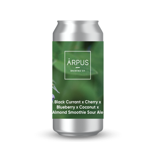 Alus Arpus SMOOTHIE SOUR ALE (Black Currant x Cherry x Blueberry x Coconut x Almond ), 0,44 l skard. 