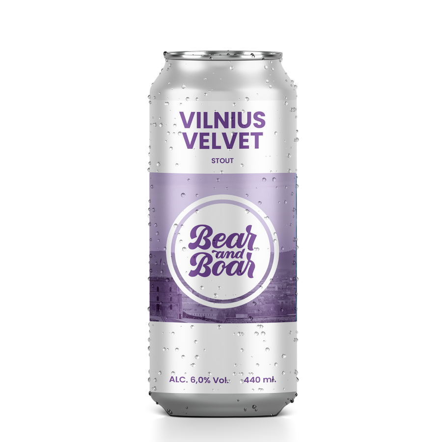 Alus Bear & Boar VILNIUS VELVET (0,44 l skard.)