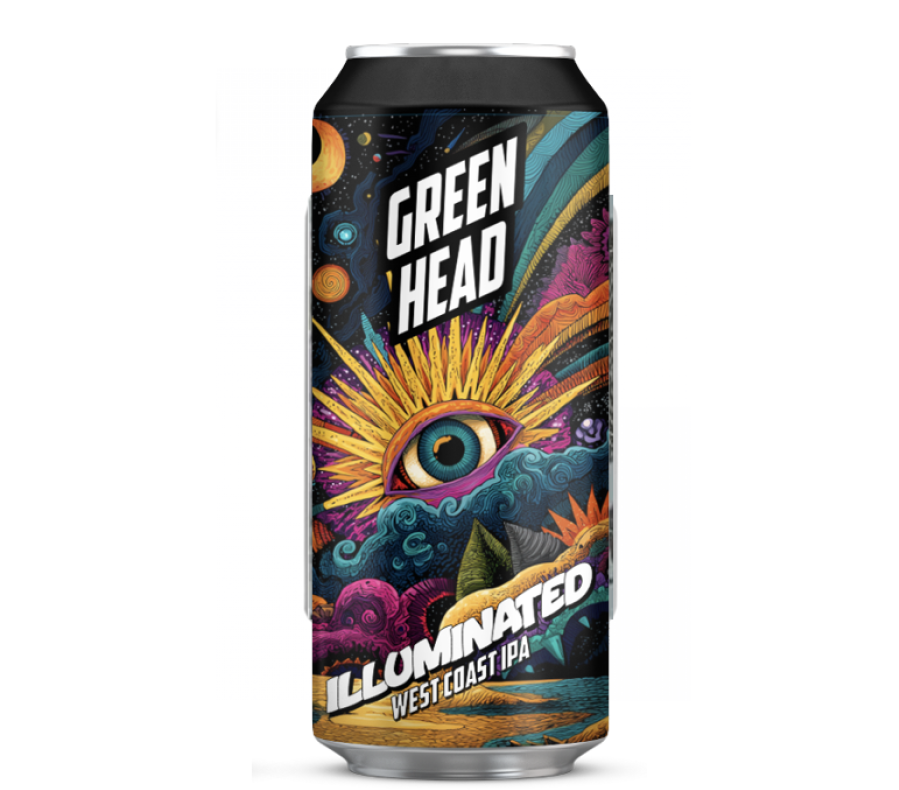 Alus Green Head ILLUMINATED (0,5 l skard.) Alus Green Head ILLUMINATED (0,5 l skard.)