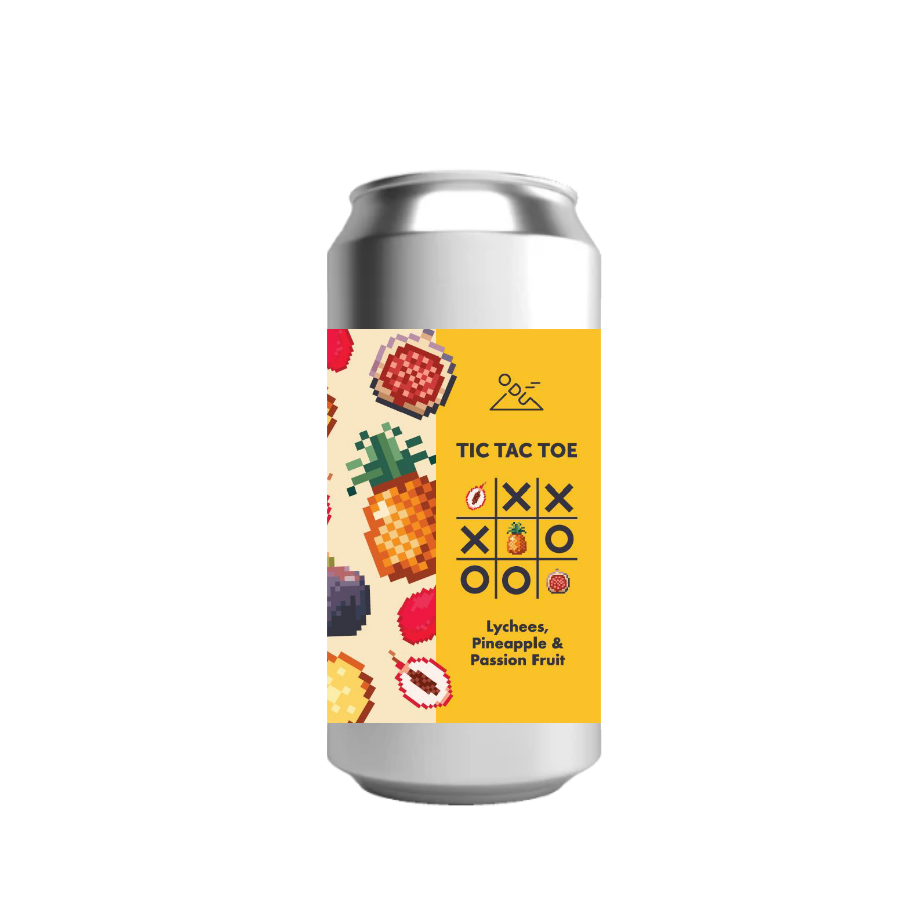 Alus Odu Brewery TIC TAC TOE (LYCHEES x PINEAPPLE x PASSIONFRUIT) (0,44 l skard.)