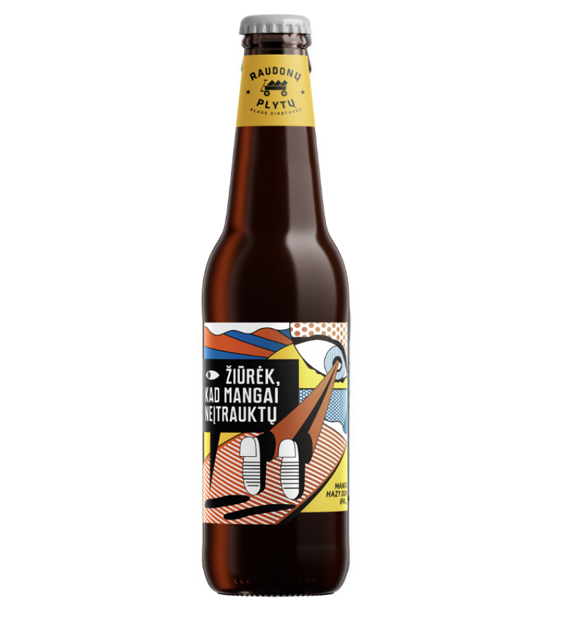 Alus Raudonų plytų ŽIŪRĖK, KAD MANGAI NEĮTRAUKTŲ  (0,33 l but.)