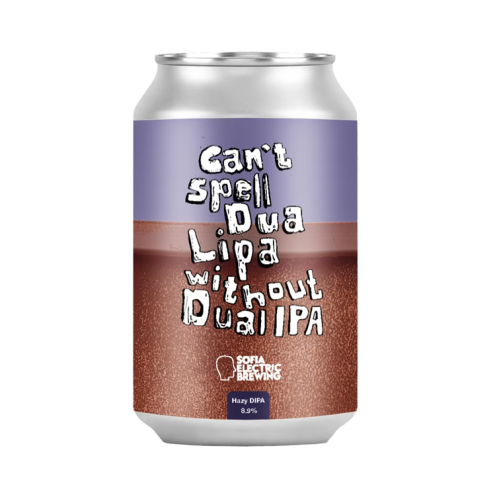 Alus Sofia Electric Brewing CAN'T SPELL DUA LIPA  WITHOUT DUAL IPA  (0,33 l skard.)