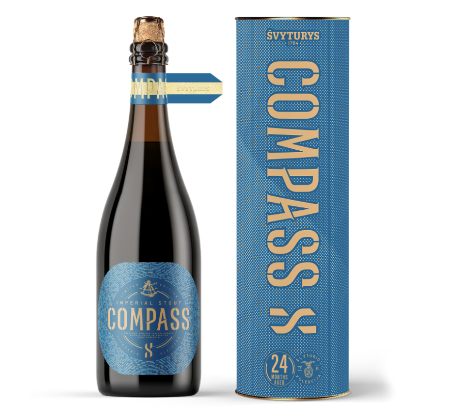 Alus Švyturys COMPASS X (2025), (0,75 l but.) Alus Švyturys COMPASS X (2025), (0,75 l but.)