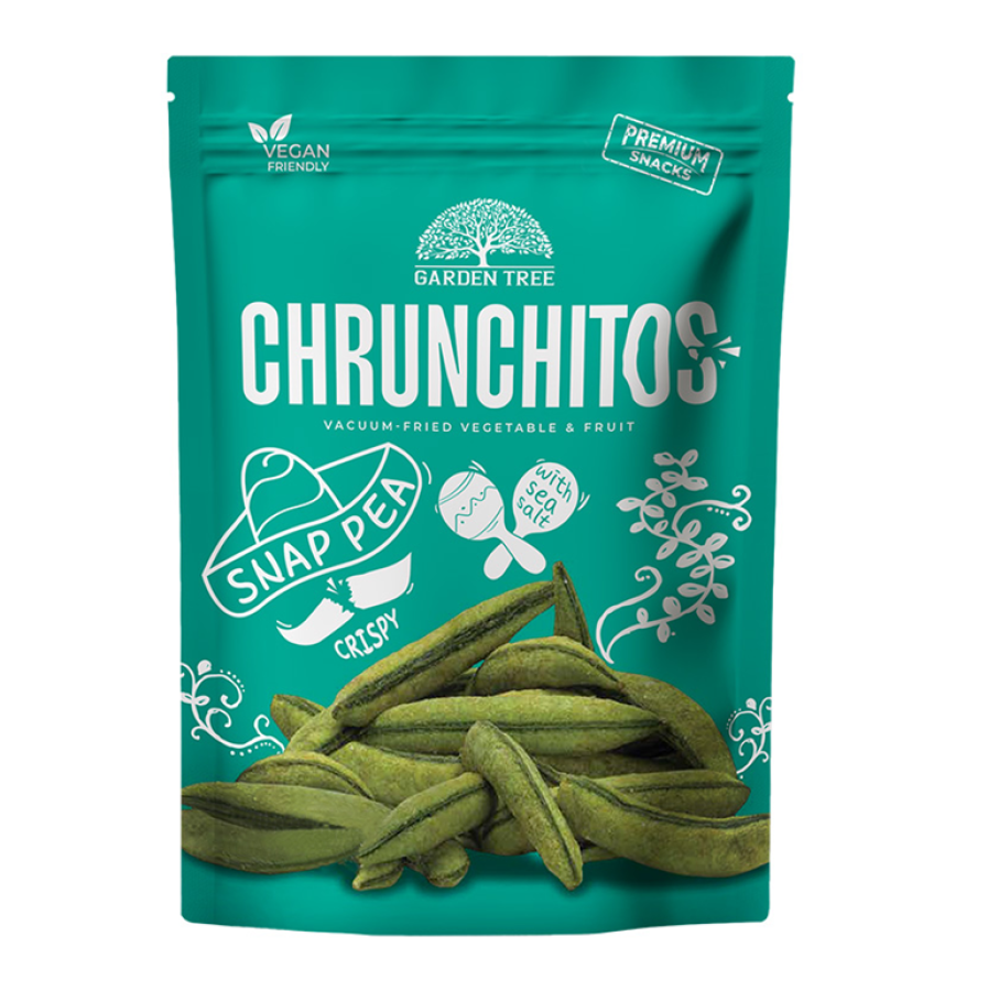 CHRUNCHITOS Traškios žirnių ankštys (45g)