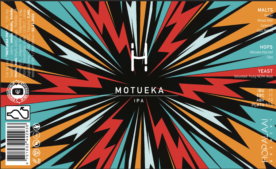 Hopalaa! MOTUEKA IPA (0,44 l skard.)