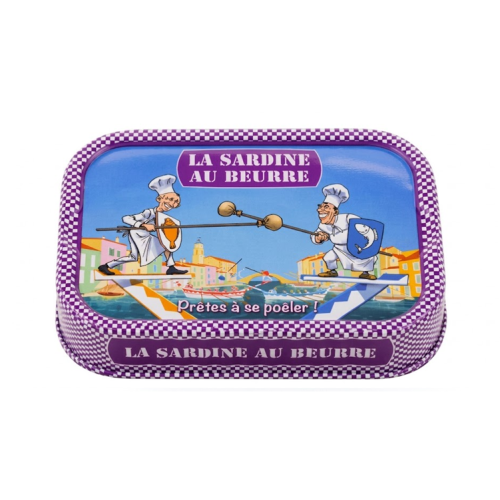 La Bonne Mer SARDINĖS su sviestu ir čiobreliais, 115 g. 