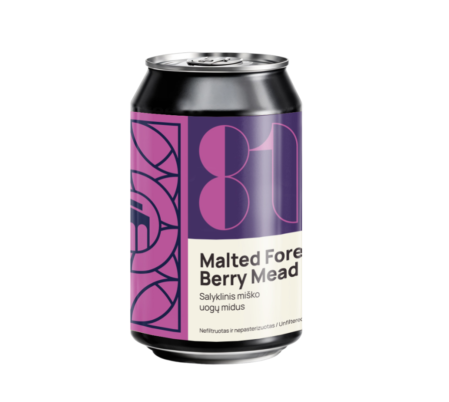 Midus Sakiškės Brewery MALTED FOREST BERRY (0,33 l skard.) Midus Sakiškės Brewery MALTED FOREST BERRY (0,33 l skard.)