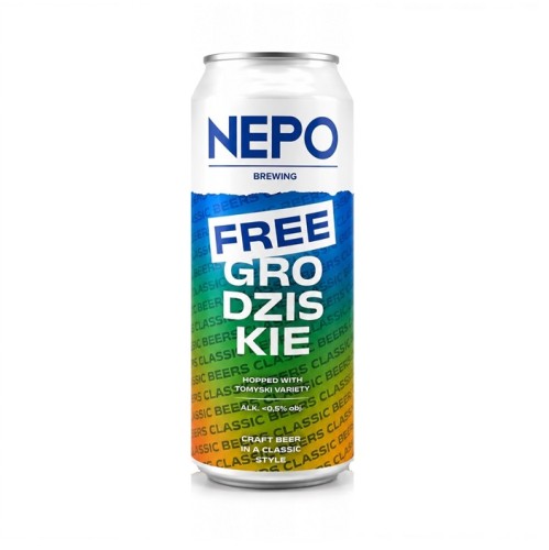Neal. Alus Nepo FREE GRODZISKIE, (0,5 l skard.) 
