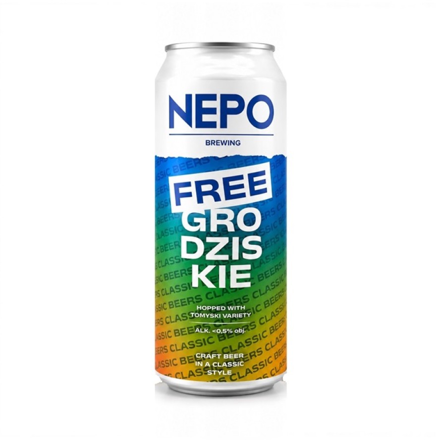 Neal. Alus Nepo FREE GRODZISKIE, (0,5 l skard.) Neal. Alus Nepo FREE GRODZISKIE, (0,5 l skard.)