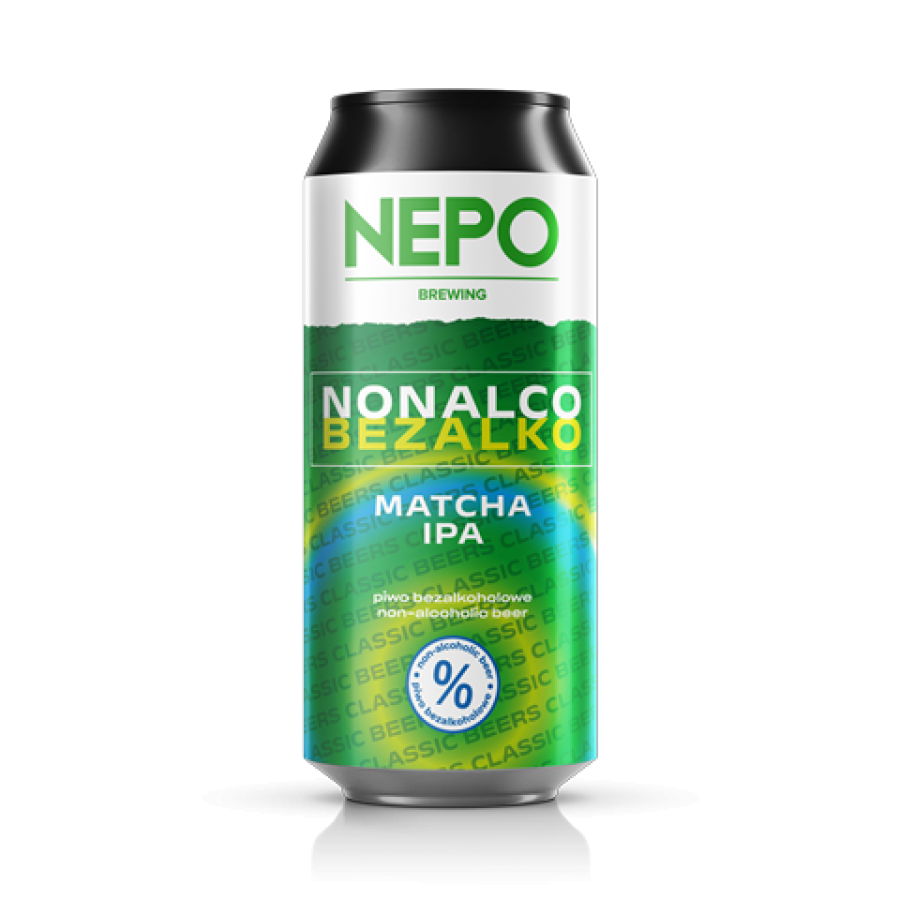 Nealk. Alus Nepo MATCHA IPA  (0,5 l skard.) 