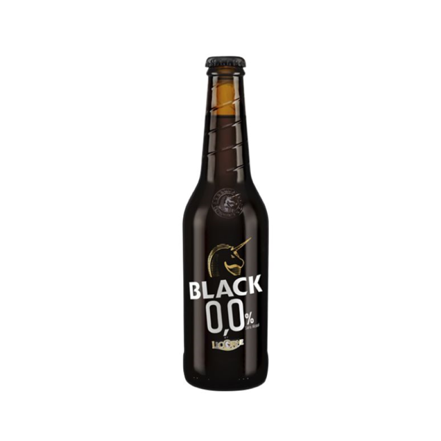 Nealkoholinis alus Licorne BLACK 0,0% (0,33 l but.)