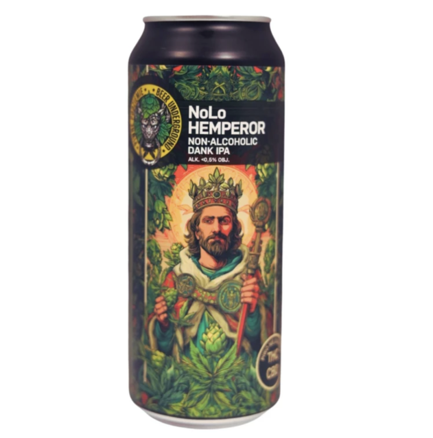 Nealkoholinis alus Piwne Podziemie NoLo- HEMPEROR  (0,5 l but.)