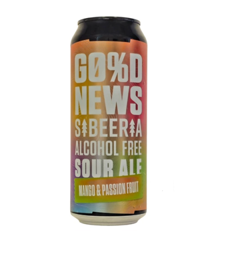 Nealkoholinis alus Sibeeria GOOD NEWS: Mango & Passionfruit Sour Ale (0,5 l skard.)