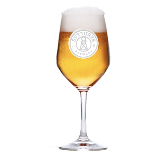 Taurė alui ŠVYTURYS BREWERY (0,4 l ant kojelės)
