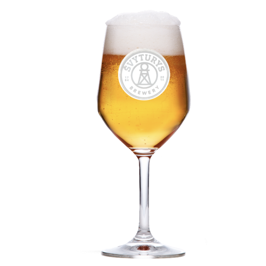 Taurė alui ŠVYTURYS BREWERY (0,4 l ant kojelės)